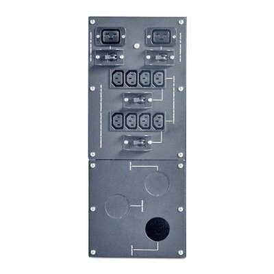 APC SBP10KRMI4U Service Bypass Panel- 230V; 100A; MBB; Hardwire input; IEC-320 output- (8) C13 (2) C19 PDU Bypass kit