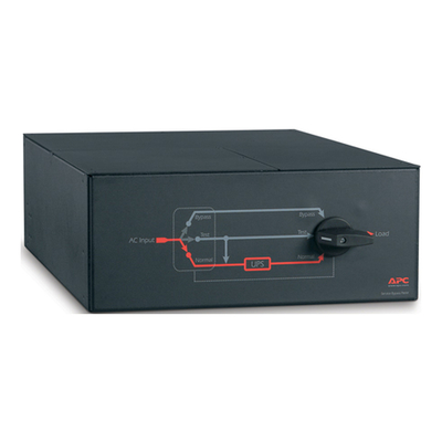 APC SBP10KRMI4U Service Bypass Panel- 230V; 100A; MBB; Hardwire input; IEC-320 output- (8) C13 (2) C19 PDU Bypass kit