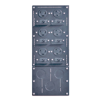 APC SBP10KRMI4U Service Bypass Panel- 230V; 100A; MBB; Hardwire input; IEC-320 output- (8) C13 (2) C19 PDU Bypass kit