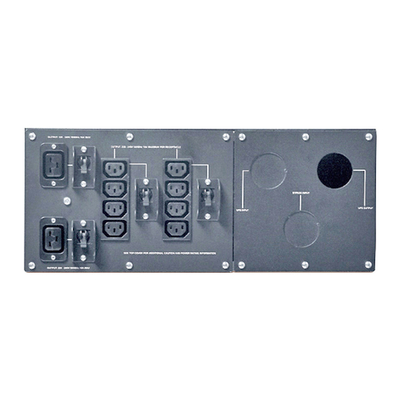 APC SBP10KRMI4U Service Bypass Panel- 230V; 100A; MBB; Hardwire input; IEC-320 output- (8) C13 (2) C19 PDU Bypass kit